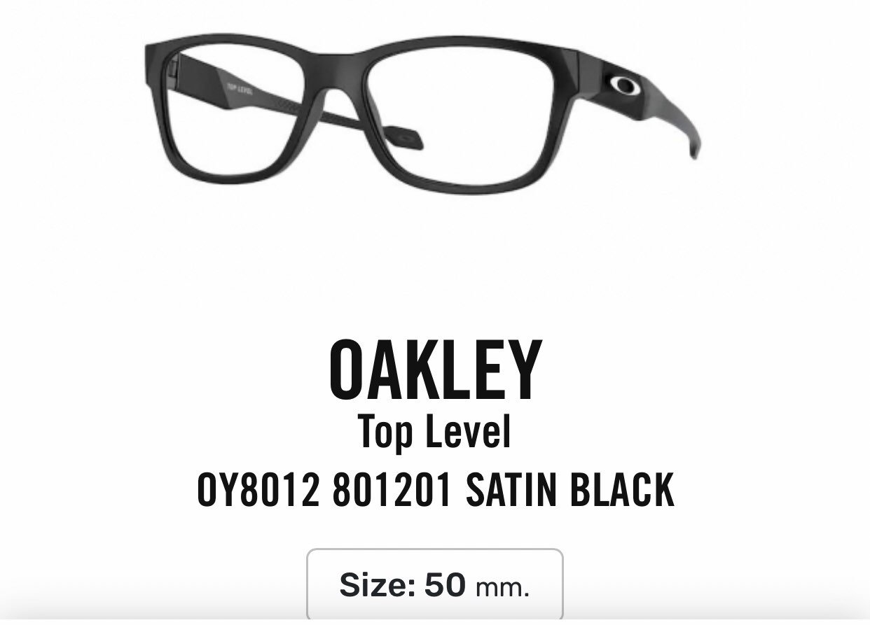 Oakley eyewear Top level