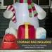 7ft Inflatable Polar Bear w/ Penguin Gift Box Christmas Decoration