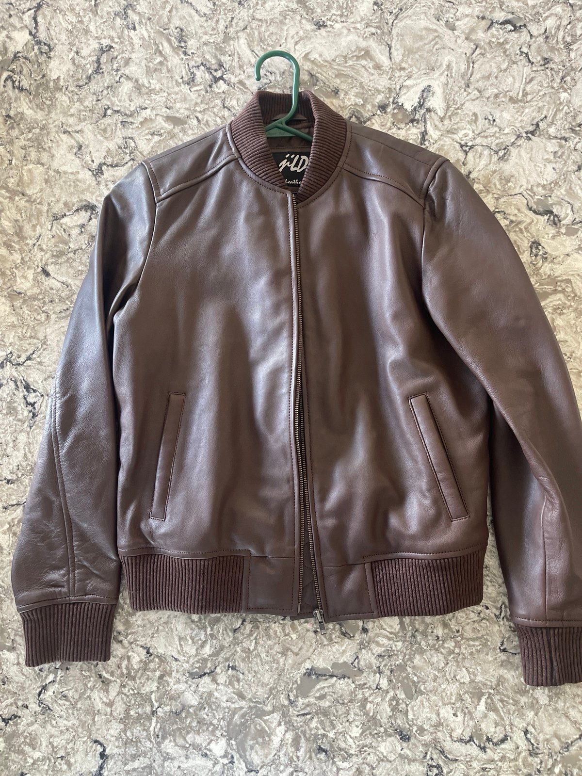 Jild Leather Bomber Jacket