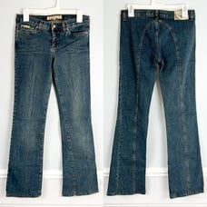 Bella Dahl Vintage Chic Jeans Low Waisted Bootcut 90s Y2K Sz 29/8 Center Seam