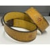 Levi's Tan Leather Belt Tooled Flowers BOHO Hippie Metal Buckle Size 34