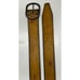 Levi's Tan Leather Belt Tooled Flowers BOHO Hippie Metal Buckle Size 34