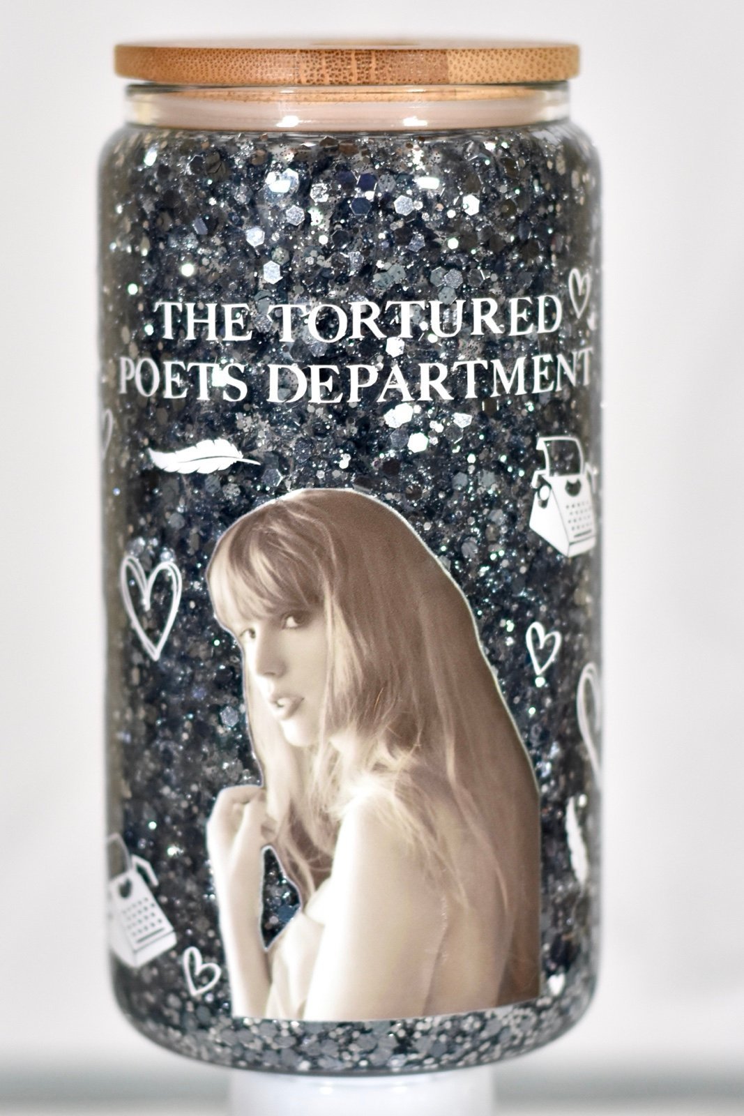 Taylor Swift Tortured Poets Department Snowglobe Tumbler