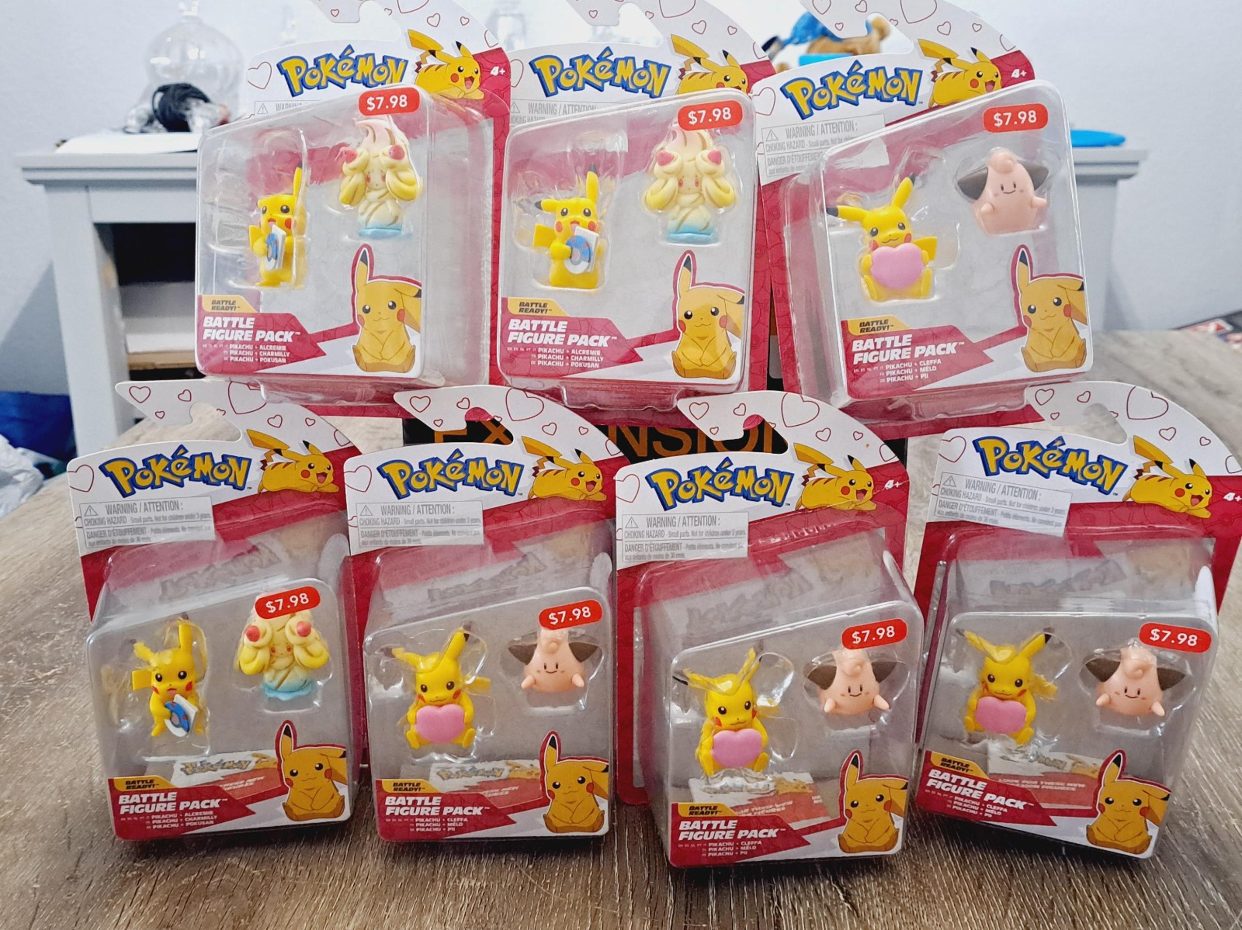 Lot of 7 Pokemon Battle Figures Pack [Free Shipping]