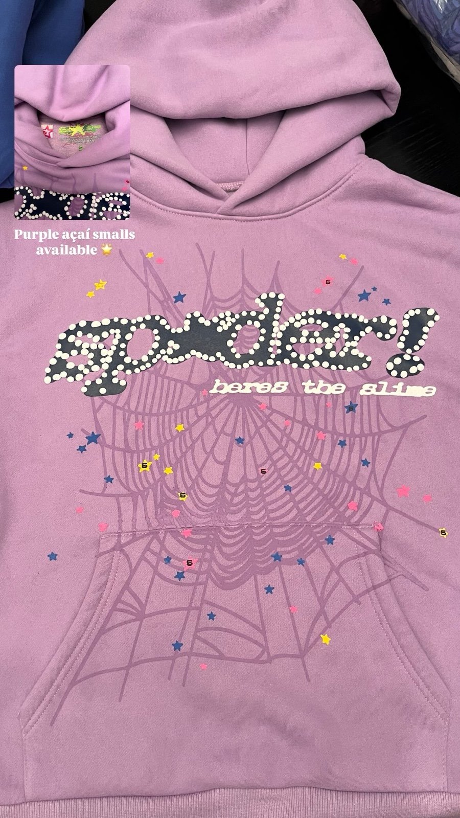Purple Açaí Sp5der Hoodie