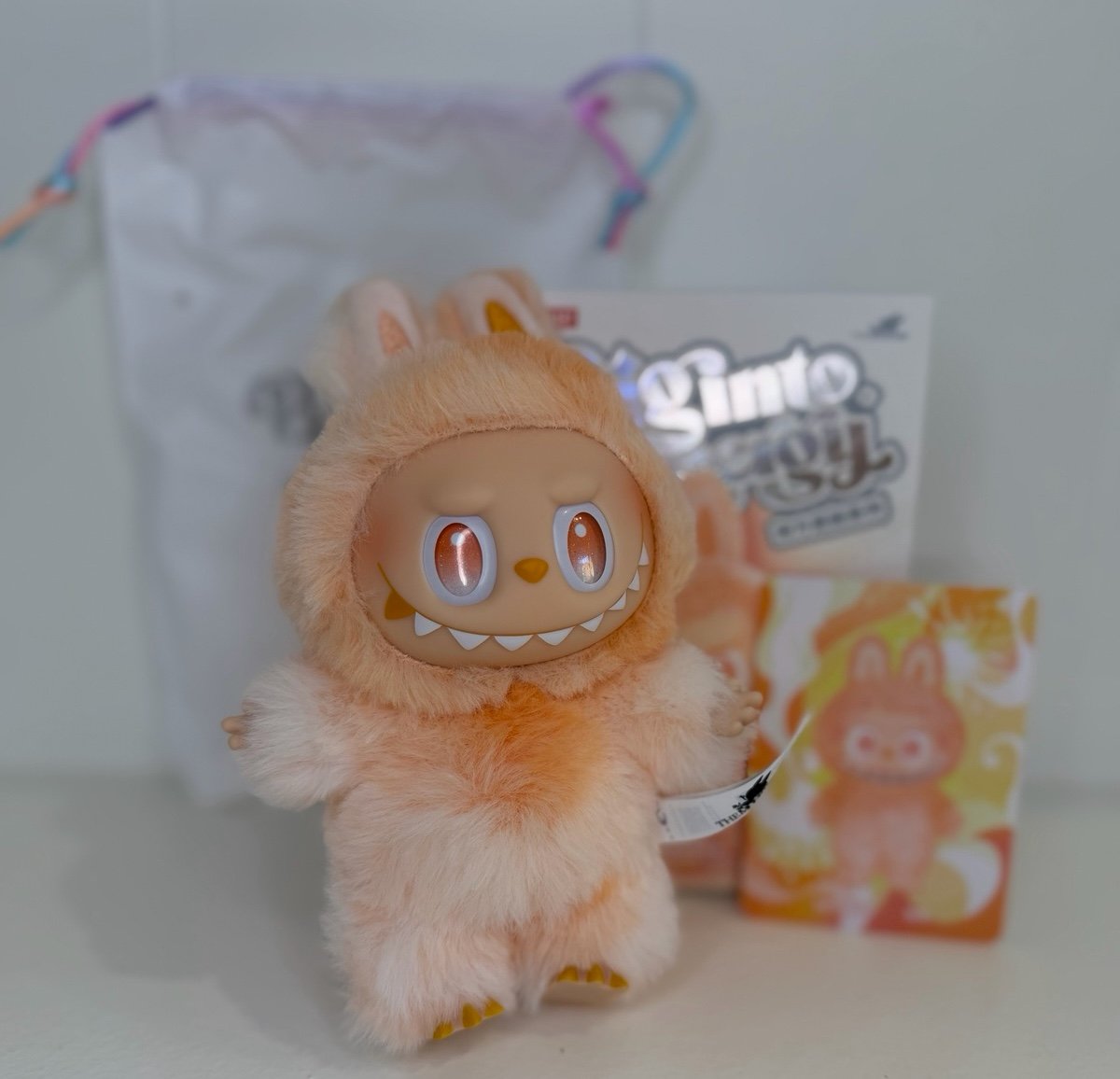 Authentic Pop Mart Labubu Big Into Energy Happiness Plush Pendant