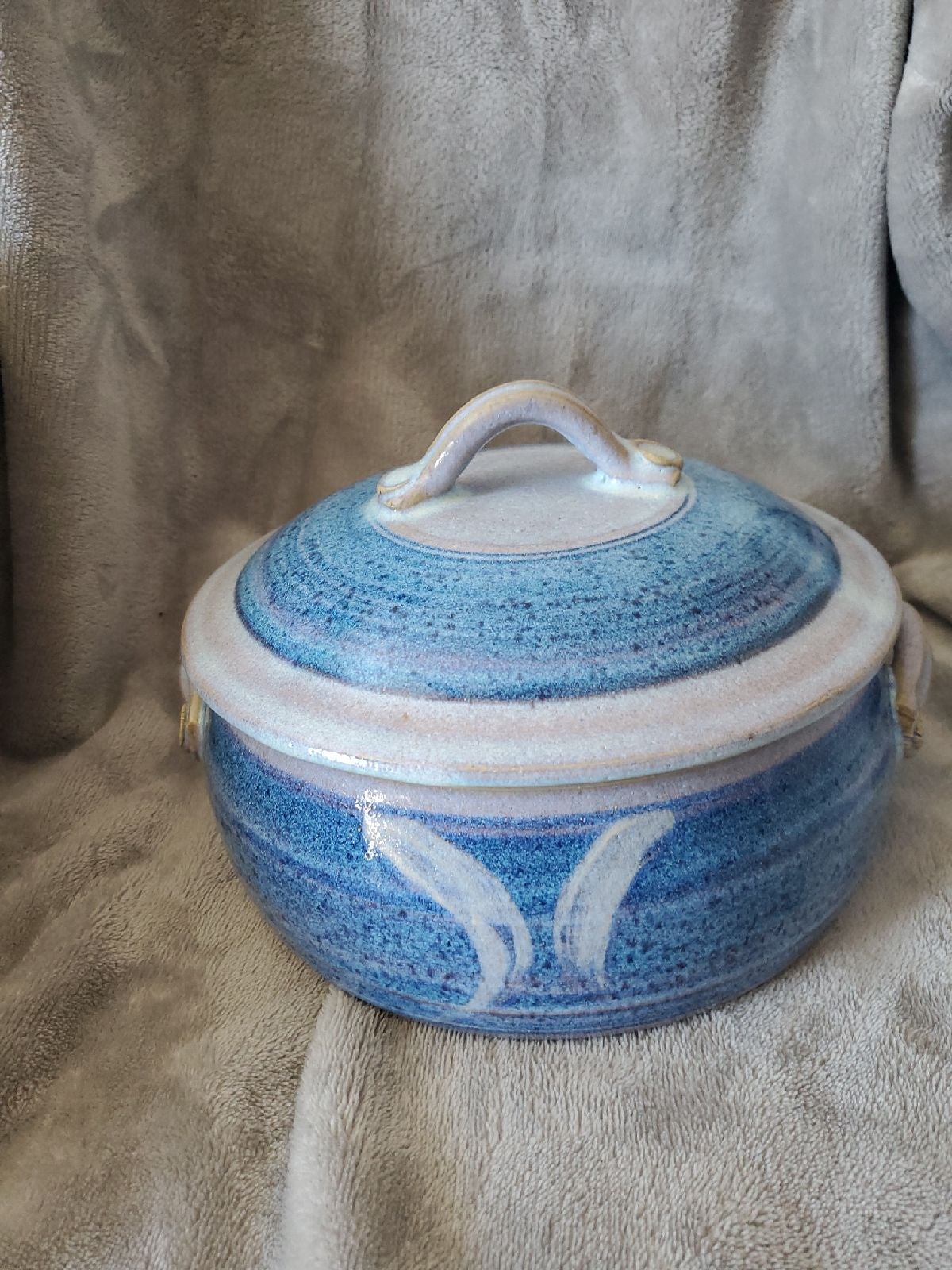 Vintage blue casserole dish
