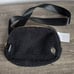 Lululemon, New, Black Everywhere Fleece Gold Tone Hardware 1L Belt Bag