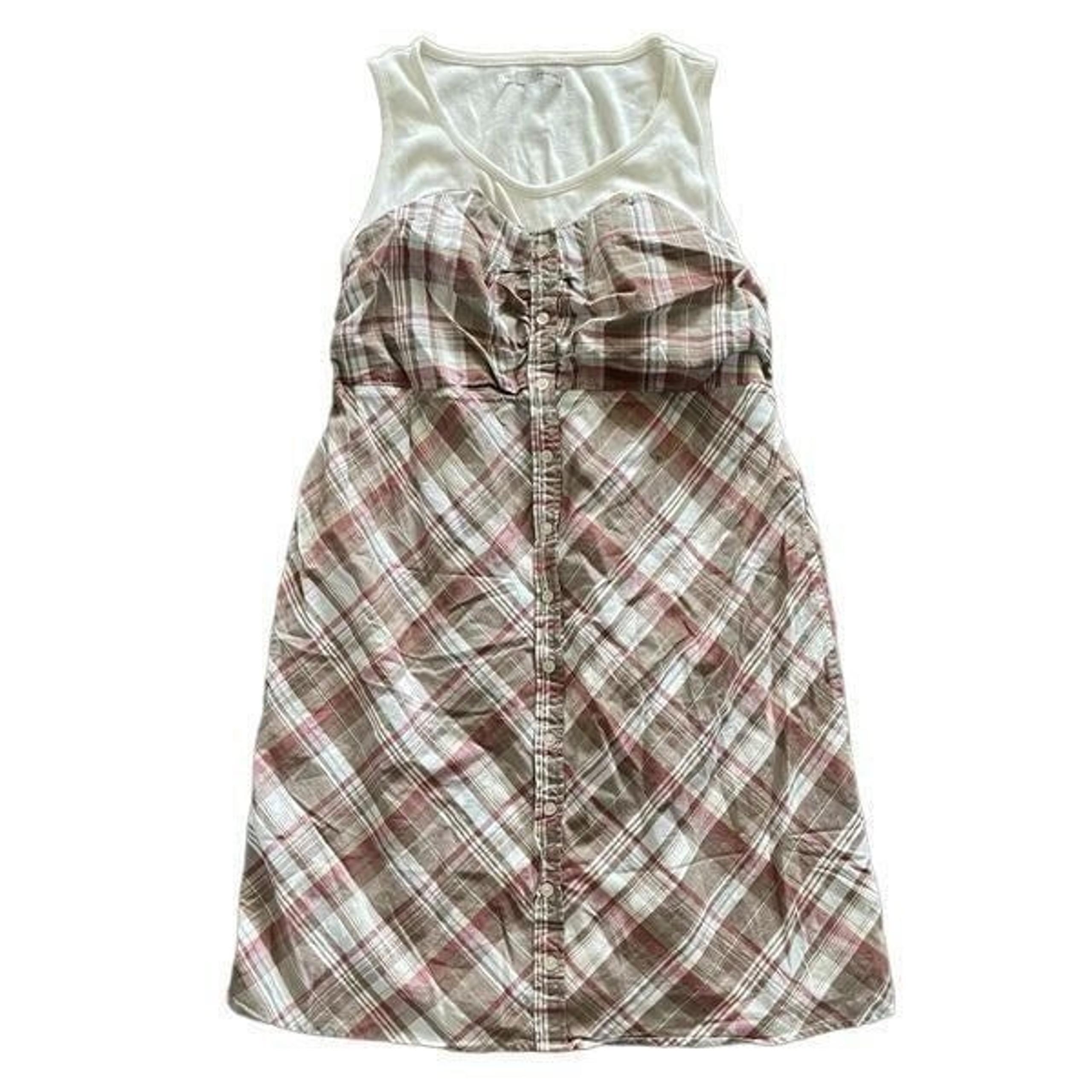 Maurices Plaid Dress Button Down Sleeveless Plus 0