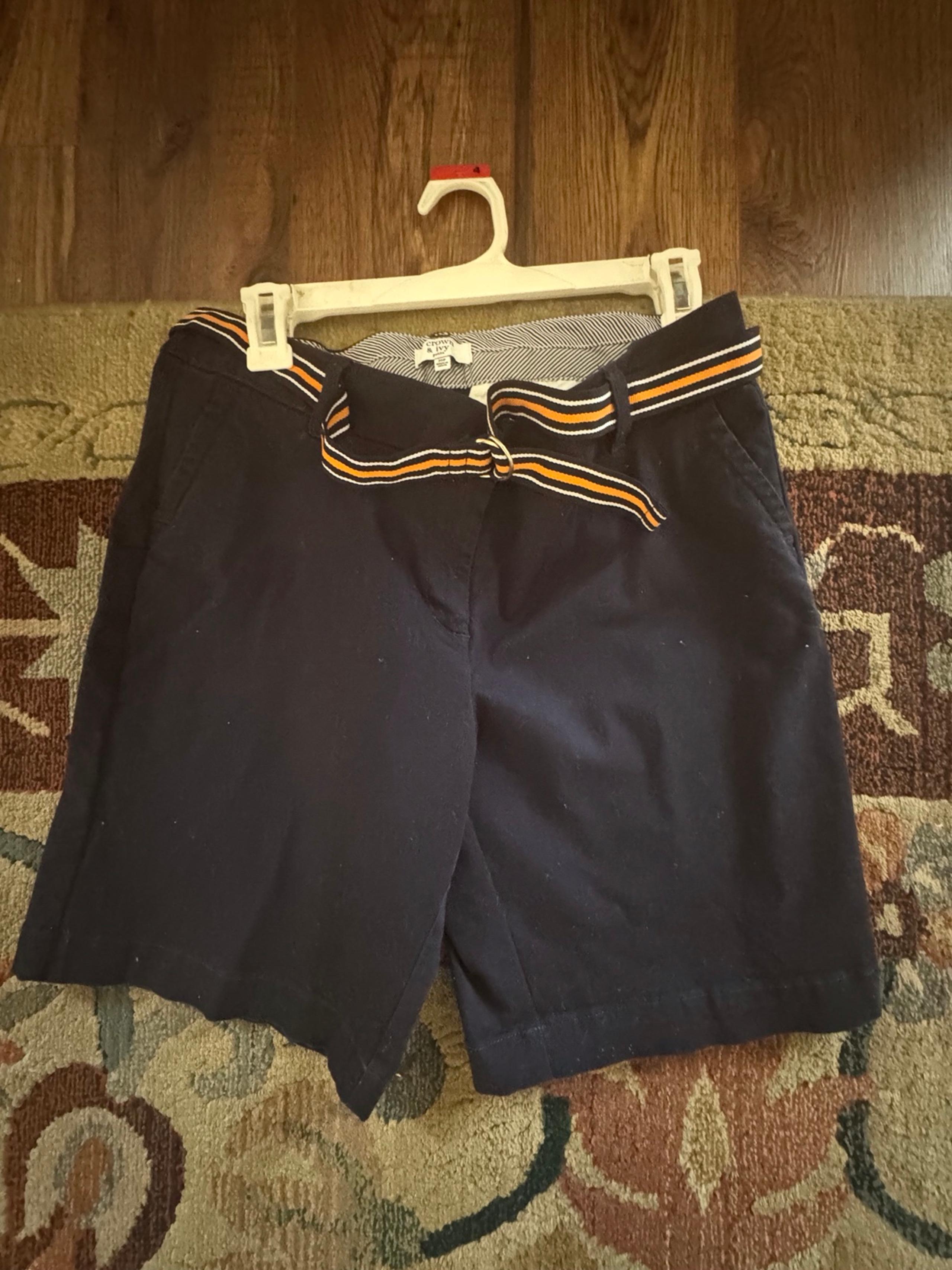 Crown & Ivy Navy Blue Bernuda Shorts