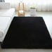 4x6 Black Fluffy Shag Rug for Bedroom, Machine Washable Soft Shaggy Fuzzy Rug