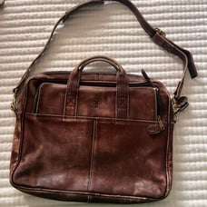 Frye Leather Brief Case Tote Case RARE