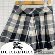 Burberry Culottes◎Nova Check Burberry Horse Pleated Skirt