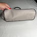 Michael Kors Gray & Black Tote Bag With Zipper & Logo Design