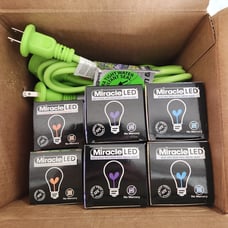 Miracle led wide angle grow lites and sockets package