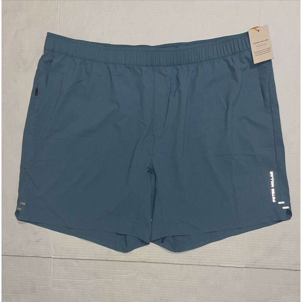 PETER MILLAR Mens XXL 2XL Active Swift Crown Performance Running Shorts Blue NEW