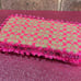 Handmade Designer Inspired Baby Wipe Travel Case Fuchsia Pink/Khaki