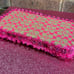 Handmade Designer Inspired Baby Wipe Travel Case Fuchsia Pink/Khaki
