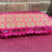Handmade Designer Inspired Baby Wipe Travel Case Fuchsia Pink/Khaki