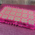 Handmade Designer Inspired Baby Wipe Travel Case Fuchsia Pink/Khaki