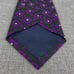 Psycho Bunny Purple Black Medallion Silk Tie Necktie