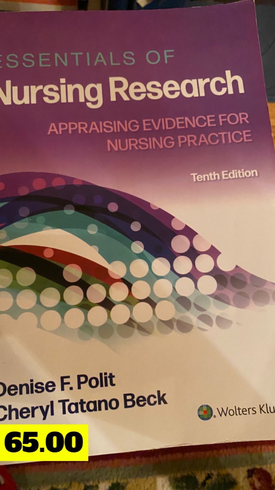 Essentials of Nursing research book