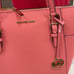 MICHAEL KORS Charlotte Large Leather Top-Zip Tote Tea Rose NWT