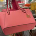 MICHAEL KORS Charlotte Large Leather Top-Zip Tote Tea Rose NWT
