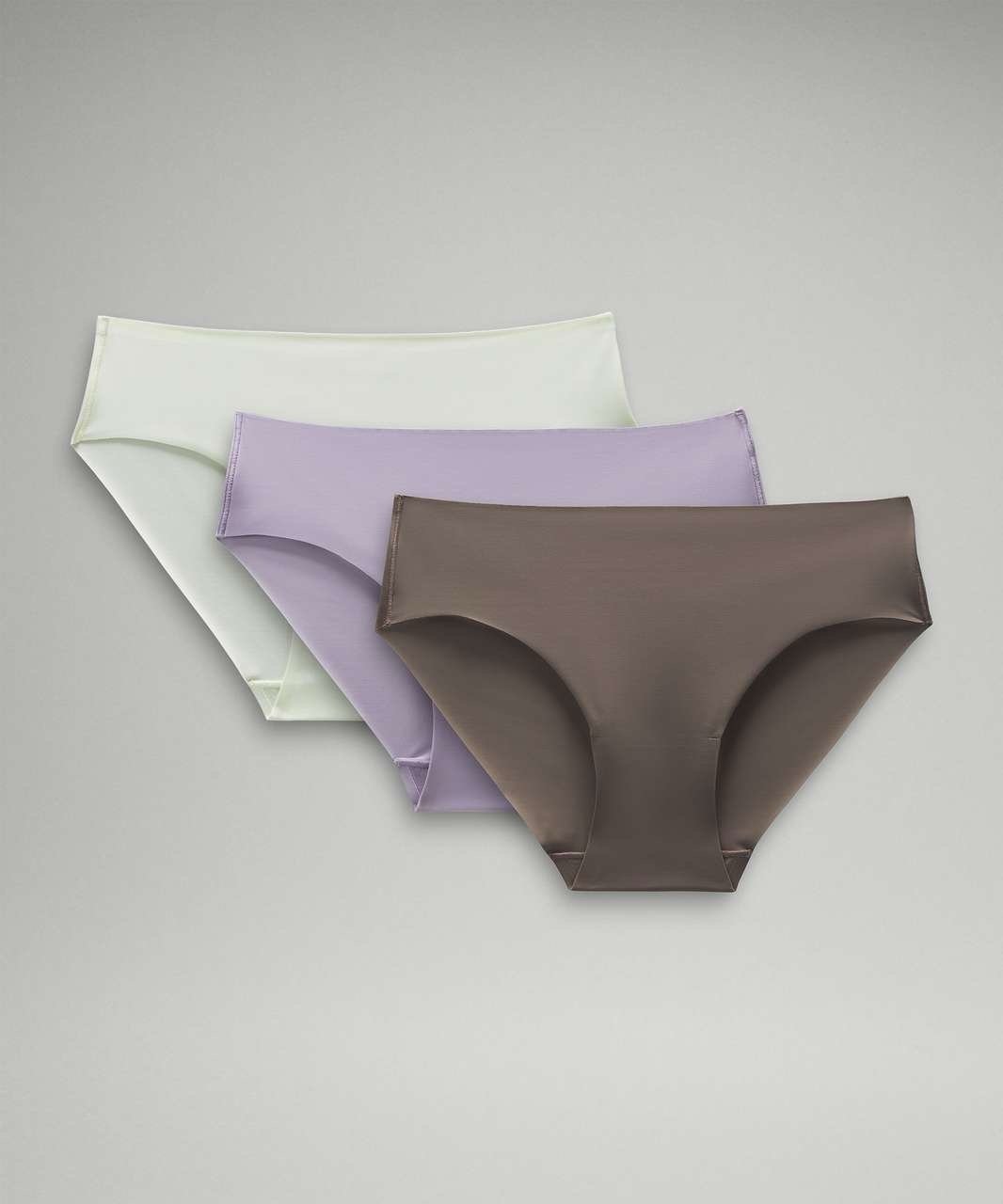 Lululemon InvisiWear Mid Rise Bikini Underwear 3 Pack size M ELIX/LILE/CBND