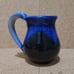 COBALT BLUE 1994 Night Sky Moon Mountain Pottery Vase Handmade Signed Rare 5