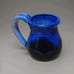 COBALT BLUE 1994 Night Sky Moon Mountain Pottery Vase Handmade Signed Rare 5