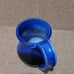 COBALT BLUE 1994 Night Sky Moon Mountain Pottery Vase Handmade Signed Rare 5