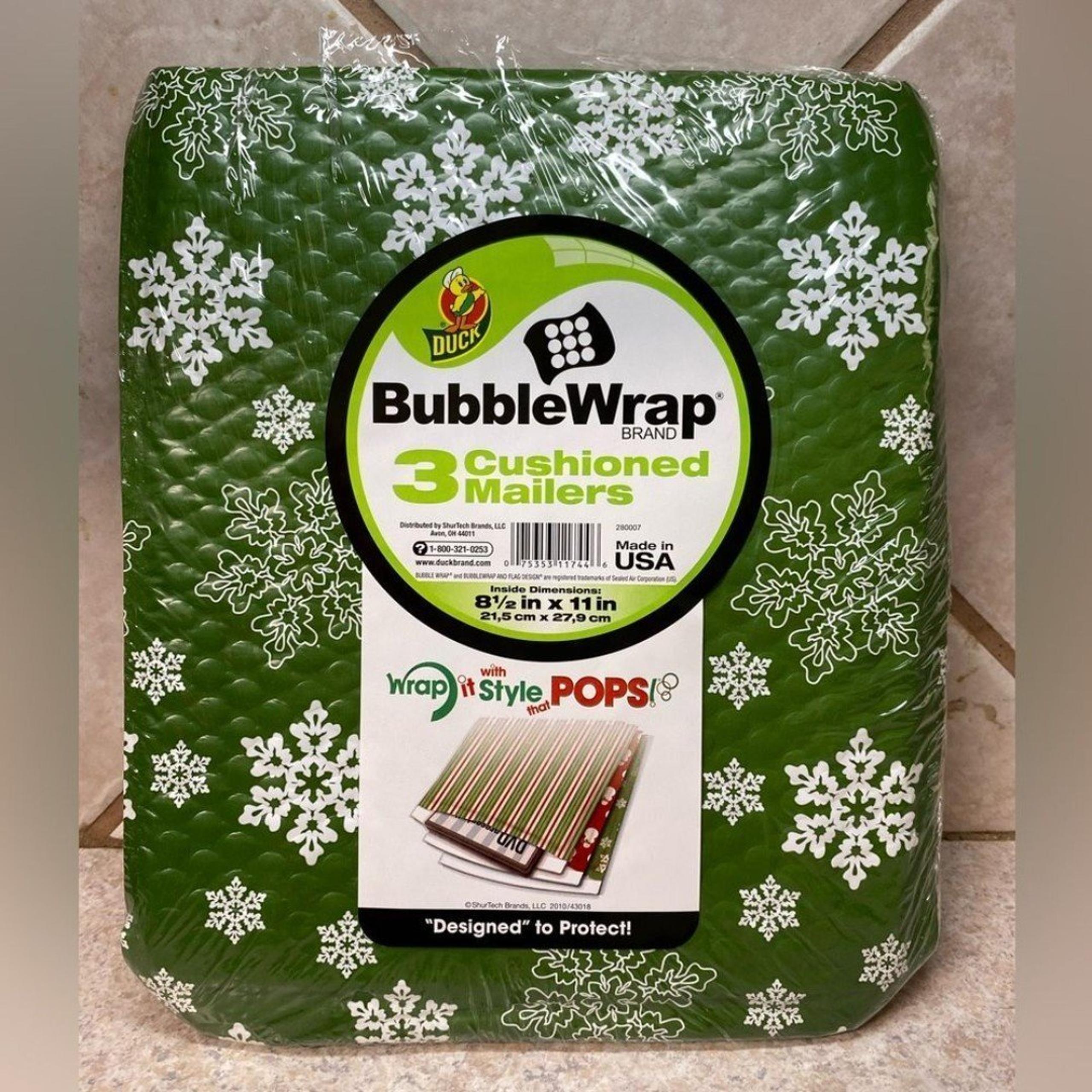 Duck Bubble Mailers, Cushion Mailers, Bubble Wrap, Christmas, 8.5x11, Lot of 3