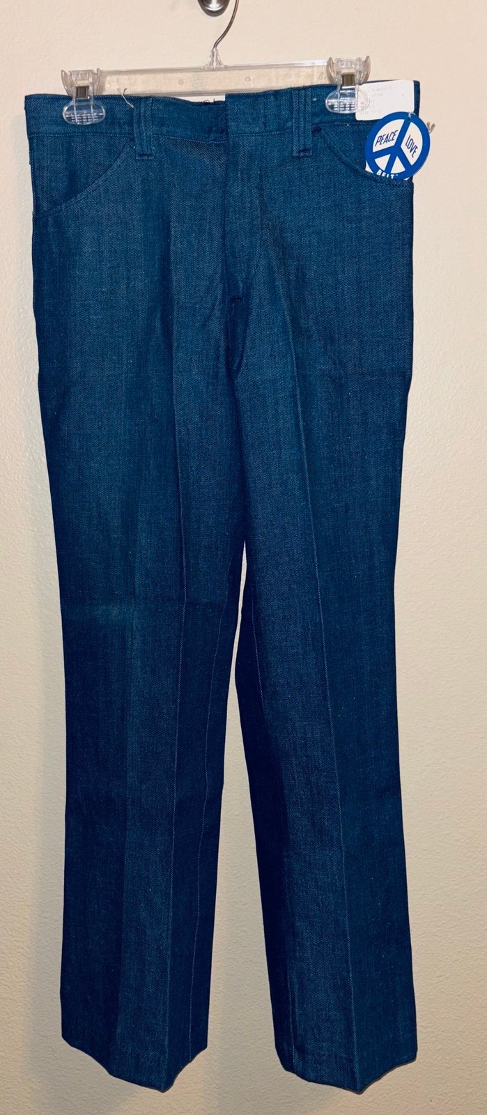 NWT VINTAGE RARE! 70s High Waisted Straight Leg Jeans, 11/12
