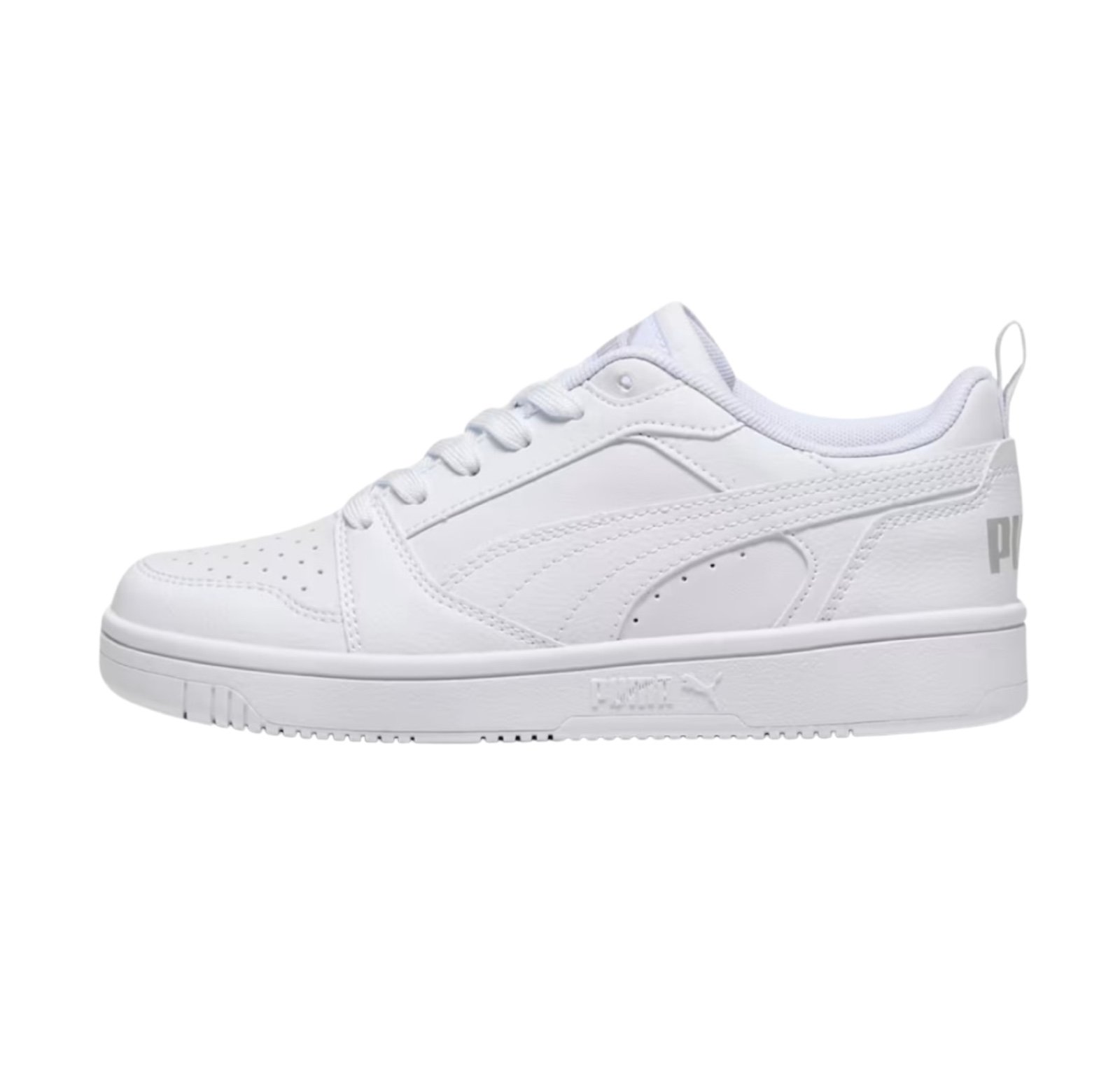Puma Rebound V6 Sneakers SZ 13C White Lace Up Cheerleading Activewear EUC