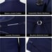 MYS Men's 3 Piece Slim Fit Suit Set, One Button Solid Jacket Vest Pants with Tie