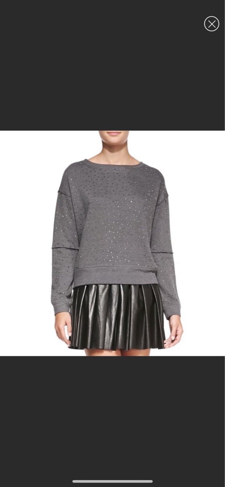 Alice + Olivia Studded Sweatshirt size S