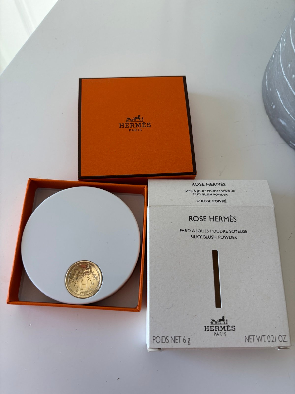 Rose Hermès Silky Blush Powder #37 Rose Poivre New In Box Authentic