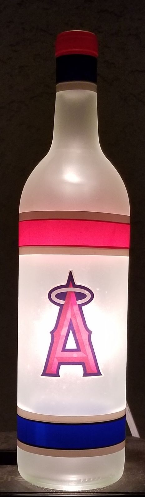 Sml Los Angeles Angels Wine Bottle Lamp