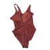 BCBGMAXAZRIA Swimsuit Paprika Rust Leopard Animal Print One Shoulder Swimsuit 12
