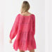 SOLID & STRIPED Women's The Evan Eyelet Mini Dress Size M Hot Pink NWT