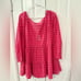 SOLID & STRIPED Women's The Evan Eyelet Mini Dress Size M Hot Pink NWT