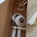 Moen White & Gold Crystal Tub Faucet