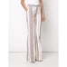 Derek Lam 10 Crosby Linen Patterned Flared Pants Sz 4