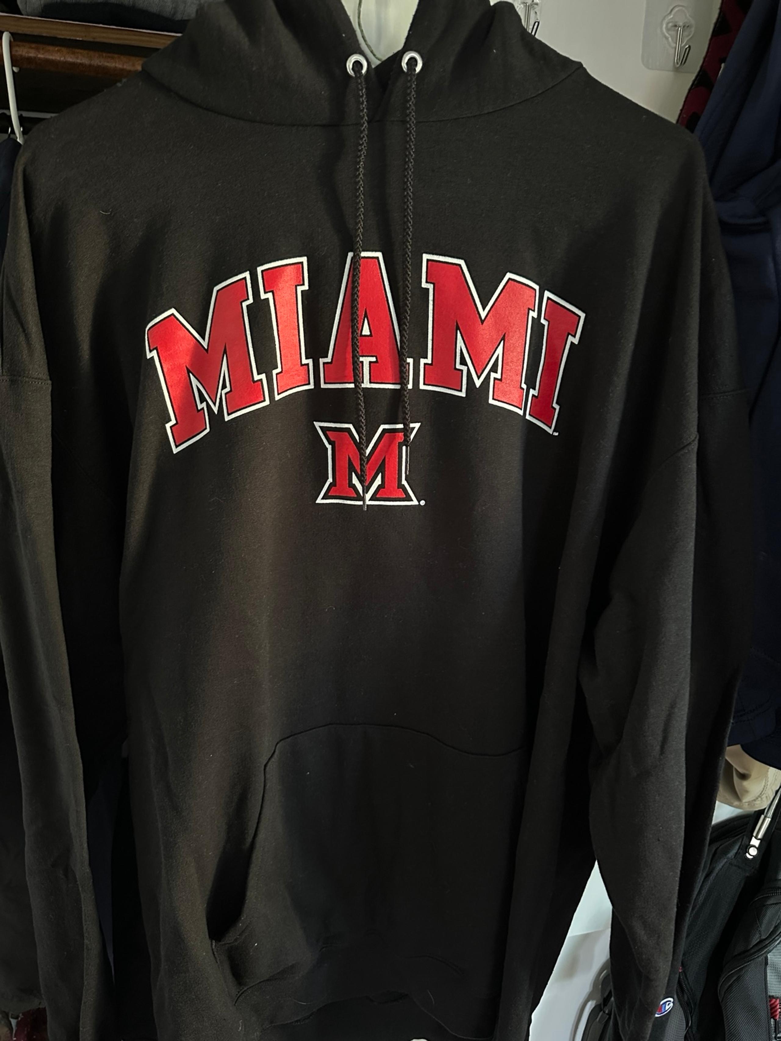 Miami of Ohio College hoodie sweatshirt. Perfect condition. Black. 3xl
