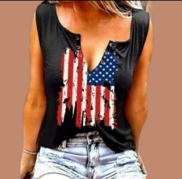 American Flag Print Sz Small