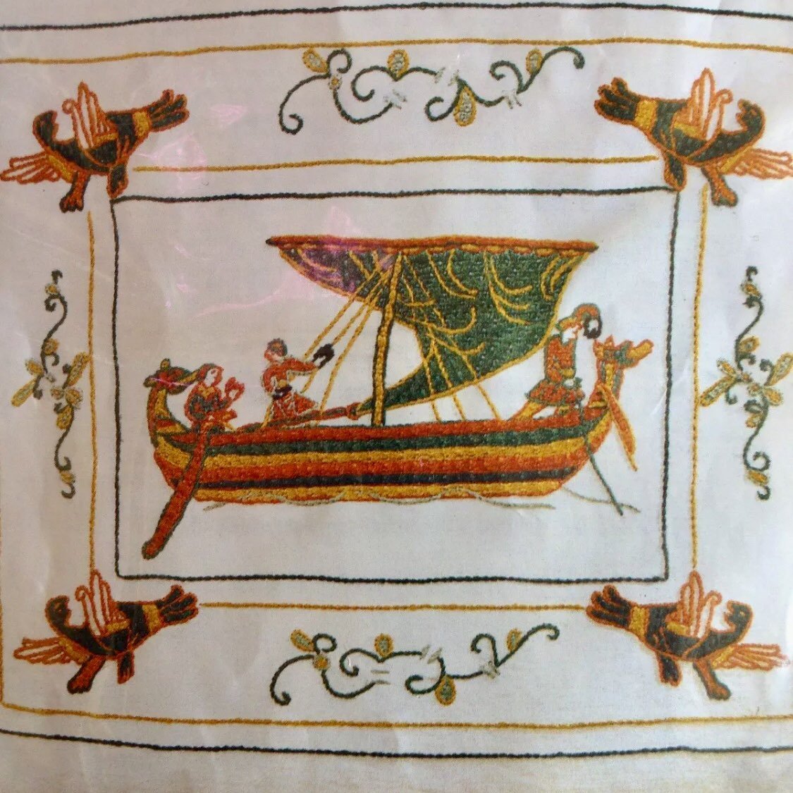 Rare French Tapestry Kit 16” X 16” Drakk