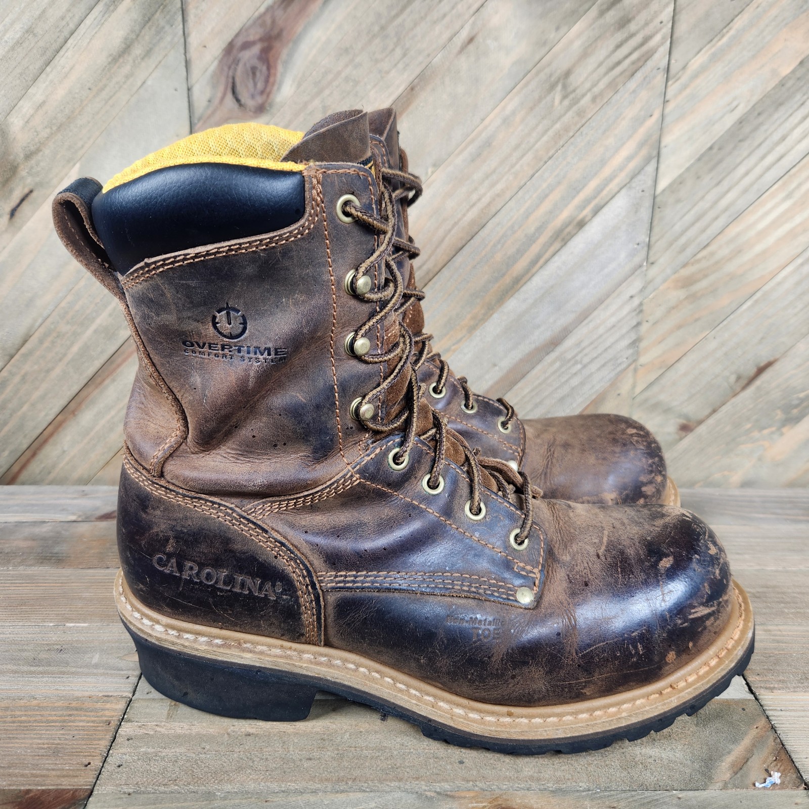 Carolina Boots Poplar 9853 Mens Composite Toe Logger Work Boots Size 10.5 D