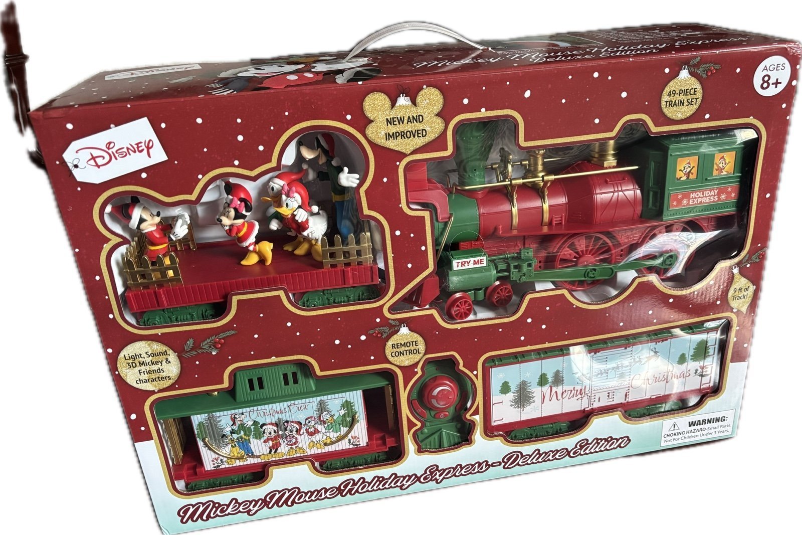 Disney Mickey Mouse Holiday express deluxe edition train set 49 piece,bnib*SALE