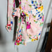 NEW! Yumi Kim x Revolve Studio 54 Dress Lovers Bouquet Pink Single Shoulder - L